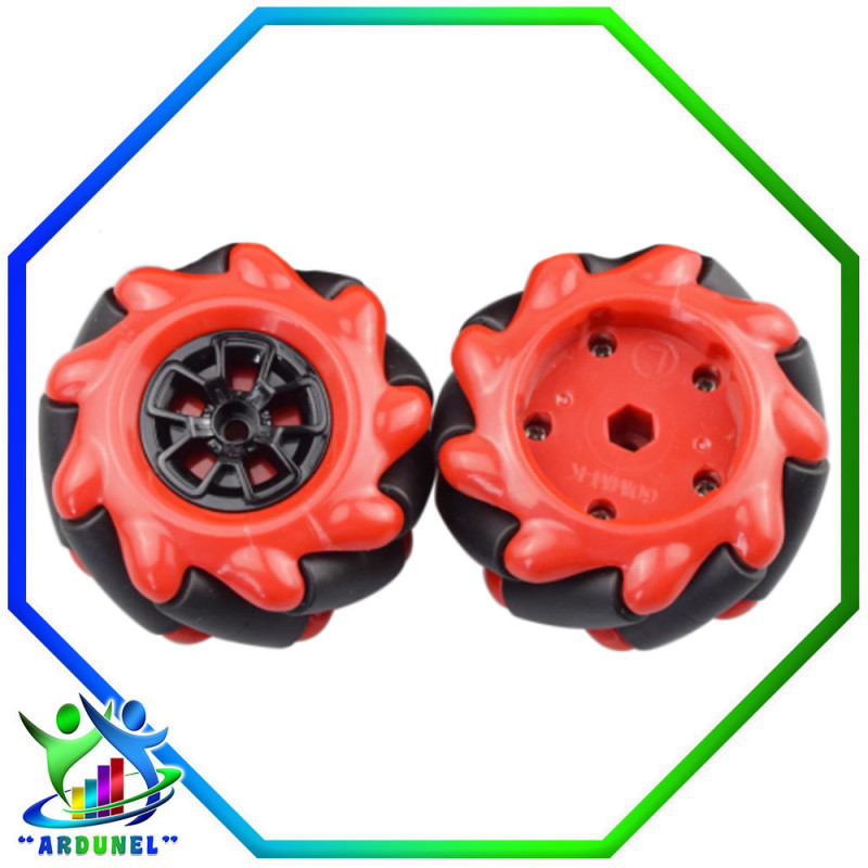 RUEDA MCNAMUM ROJA 60MM  (1 UNIDAD) RUEDA MCNAMUM ROJA 60MM  (1 UNIDAD)
