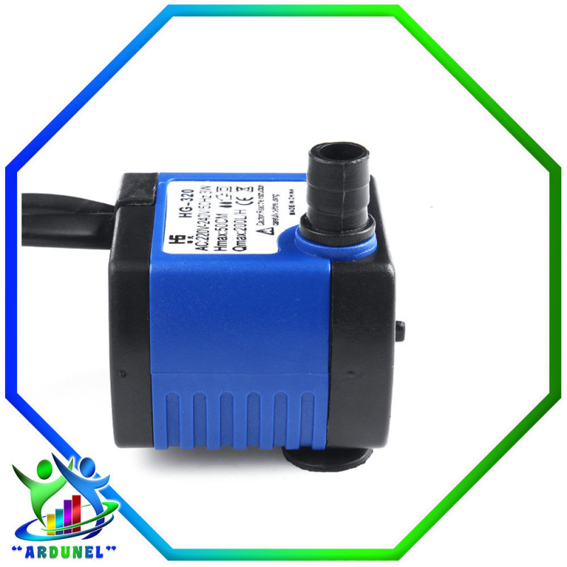 MINI BOMBA HG-320 SUMERGIBLE 220L/H 220V MINI BOMBA HG-320 SUMERGIBLE 220L/H 220V