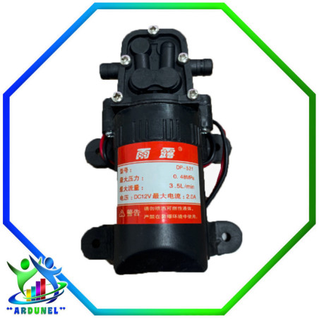 BOMBA DE AGUA DE DIAFRAGMA DP-521 DC12V 3.5L/MIN
