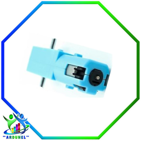 MOTOR REDUCTOR METAL DC3V-6V 1:90 110RPM CON DOBLE EJE