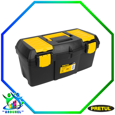 CAJA PLÁSTICA 19' CON COMPARTIMENTO (PRETUL)