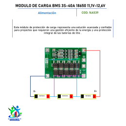 MODULO DE CARGA BMS 3S 40A 18650 11,1V 12,6V MODULO DE CARGA BMS 3S 40A 18650 11,1V 12,6V
