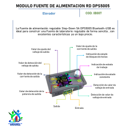 MODULO DE FUENTE DE ALIMENTACION RD DPS5005 MODULO DE FUENTE DE ALIMENTACION RD DPS5005