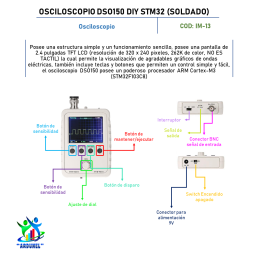 OSCILOSCOPIO DSO150 DIY STM32 (SOLDADO) OSCILOSCOPIO DSO150 DIY STM32 (SOLDADO)