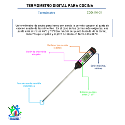 TERMÓMETRO DIGITAL PARA COCINA TERMÓMETRO DIGITAL PARA COCINA
