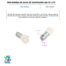 MINI BOMBA DE AGUA DE DIAFRAGMA 280 3V 3.7V MINI BOMBA DE AGUA DE DIAFRAGMA 280 3V 3.7V
