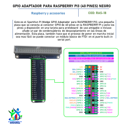 GPIO ADAPTADOR PARA RASPBERRY PI3 (40 PINES) AZUL GPIO ADAPTADOR PARA RASPBERRY PI3 (40 PINES) AZUL