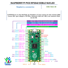 RASPBERRY PI PICO RP2040 DOBLE NUCLEO RASPBERRY PI PICO RP2040 DOBLE NUCLEO