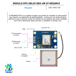 MÓDULO GPS UBLOX NEO-6M GY NEO6MV2 MÓDULO GPS UBLOX NEO-6M GY NEO6MV2