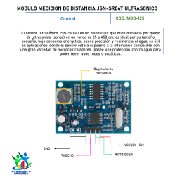 MODULO DE MEDICIÓN DE DISTANCIA JSN-SR04T ULTRASÓNICO MODULO DE MEDICIÓN DE DISTANCIA JSN-SR04T ULTRASÓNICO