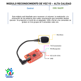 MÓDULO RECONOCIMIENTO DE VOZ V3 (ALTA CALIDAD) MÓDULO RECONOCIMIENTO DE VOZ V3 (ALTA CALIDAD)