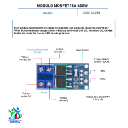 MODULO MOSFET 15A 400W MODULO MOSFET 15A 400W
