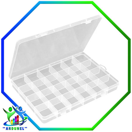 CAJA PLASTICA DE 24 DIVISIONES 19,5*13*3,5 CM