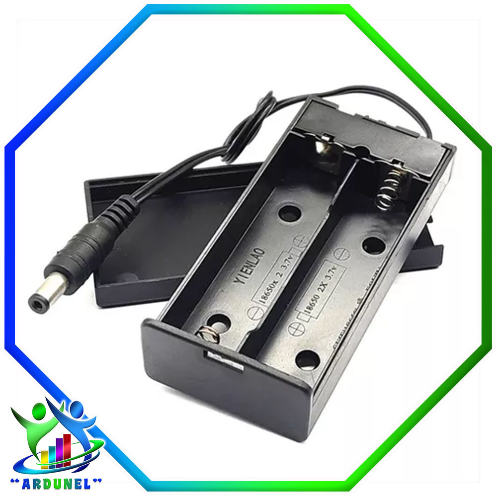 PORTA PILA 18650  CON TAPA - SWITCH Y PLUG PORTA PILA 18650  CON TAPA - SWITCH Y PLUG