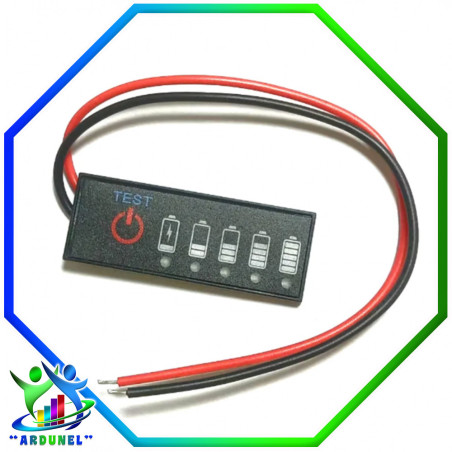 MODULO INDICADOR DE VOLTAJE DE BATERIA DE LITIO 3.7V