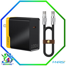 CARGADOR  DE 100W CON CABLE TIPO C FNIRSI