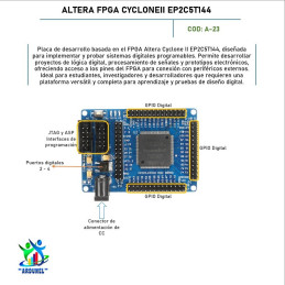 ALTERA FPGA CYCLONEII EP2C5T144 JUNTA DE DESARROLLO DE SISTEMA