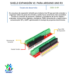 SHIELD EXPANSIÓN V2. PARA ARDUINO UNO R3
