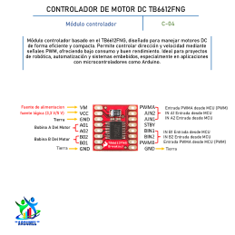 CONTROLADOR DE MOTOR DC TB6612FNG