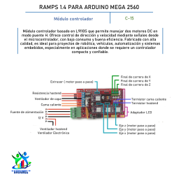 RAMPS 1.4 PARA ARDUINO MEGA 2560
