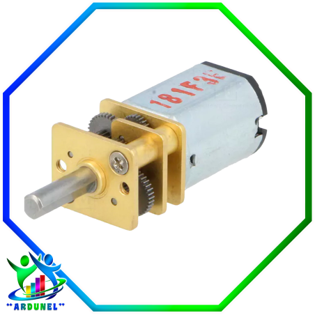 MICRO MOTOR POLOLU HPCB 6V 30:1 CON EJE DEL MOTOR EXTENDIDO (1100 RPM)
