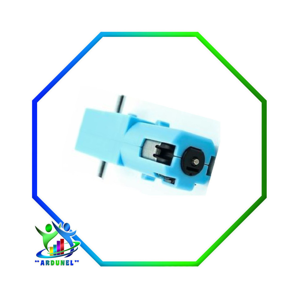MOTOR REDUCTOR SEMI METAL DC3V-6V 1:90 110RPM CON DOBLE EJE
