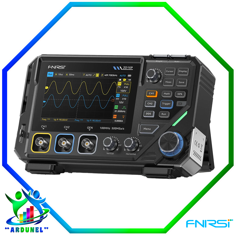 2D15P OSCILOSCOPIO PORTATIL 3 EN 1 DE 2CH 100MHz
