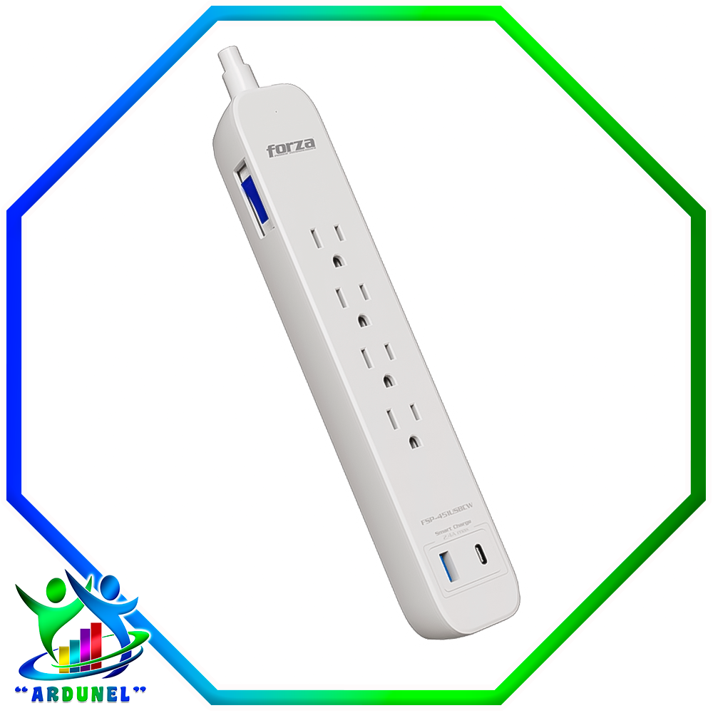 PROTECTOR DE SOBRETENSION USB Y TIPO C 1625W